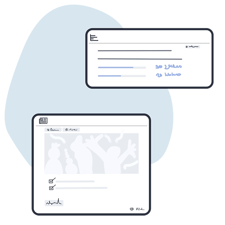 HumHub Contenus illustration