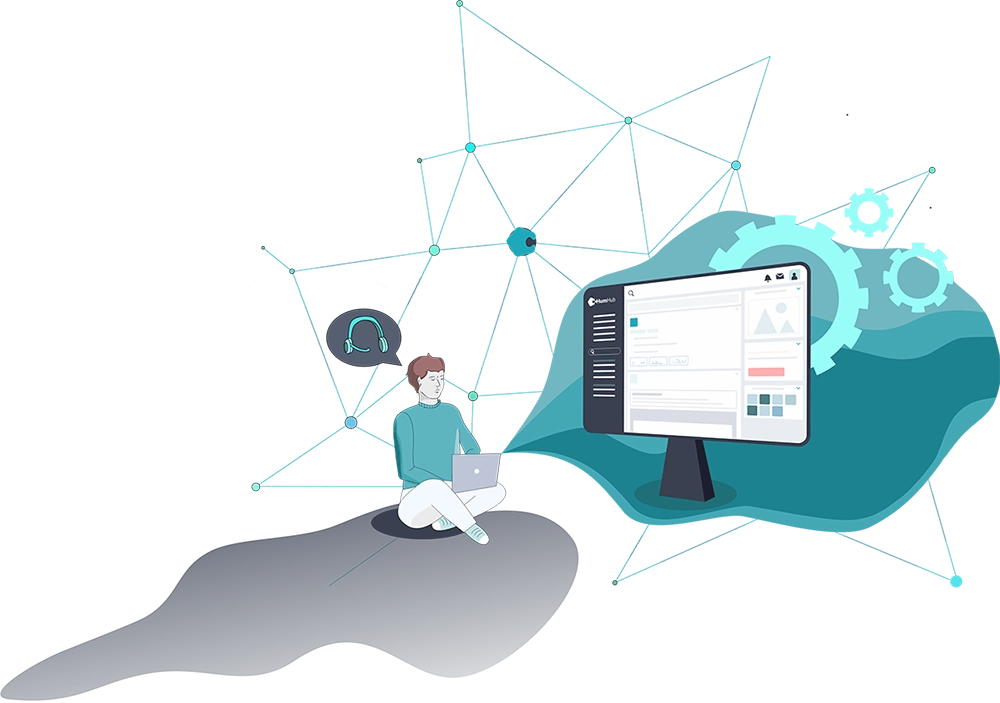 Personne utilisant l&rsquo;&eacute;dition professionnelle de HumHub