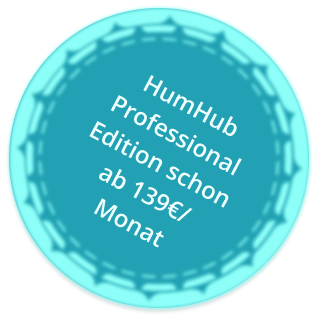 Badge mit Text "HumHum Professional Edition schon ab 139€/Monat"